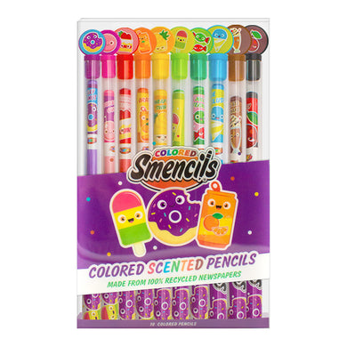Pack of 10 Colored Smencils, Scented Pencils
