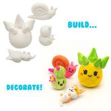 Load image into Gallery viewer, Decorated Air Dough Characters made from white Air Dough the lightest, most amazing dough on Earth!
