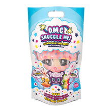 Load image into Gallery viewer, O.M.G. Snuggle Me! scented bedtime buddy Plush in a sleeping bag inside packaging
