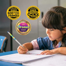 Load image into Gallery viewer, blue Blueberry Original Smencils being used by a little girl with three award badges

