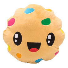 Load image into Gallery viewer, 15 Inch brown and rainbow colors Rainbow Cookie Smillows Rainbow Cookie scented Plush with Top Summer Toy, kids product of the year award badge from the 2019 creative child magazine
