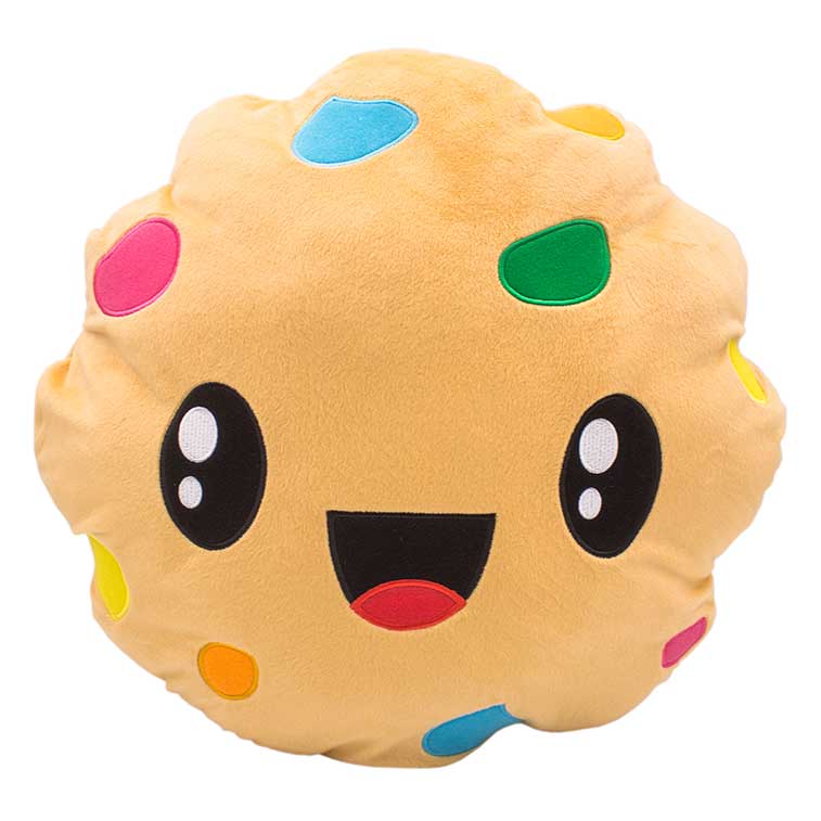 15 Inch brown and rainbow colors Rainbow Cookie Smillows Rainbow Cookie scented Plush with Top Summer Toy, kids product of the year award badge from the 2019 creative child magazine