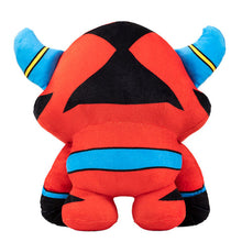 Load image into Gallery viewer, Bedtime Defenderz Red and Black plush named Zigy in a back view
